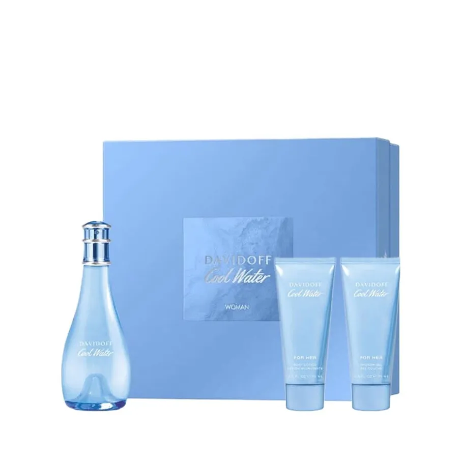 Davidoff Kit Cool Water Woman Eau de Toilette + Body Lotion + Shower Gel 100ml