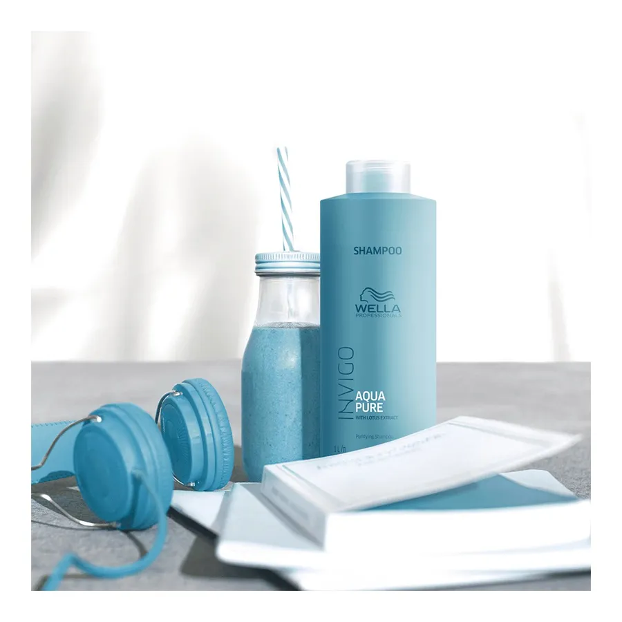 Shampoo Wella Professionals Invigo Balance Aqua Pure 1000ml — foto 3