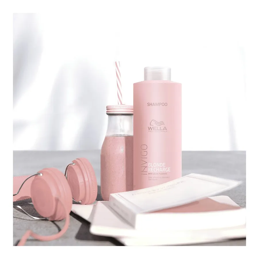 Shampoo Wella Professionals Invigo Cool Blonde Recharge 1000ml — foto 3