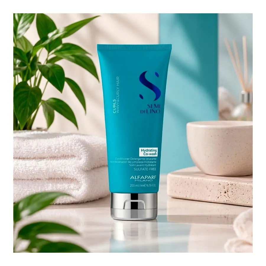 Condicionador Alfaparf Milano Professional Semi di Lino Curls Hydrating (Co-Wash) 200ml — foto 3