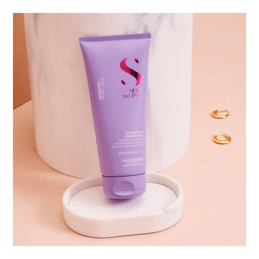 Condicionador Alfaparf Milano Professional Semi di Lino Smooth Smoothing 200ml — foto 3