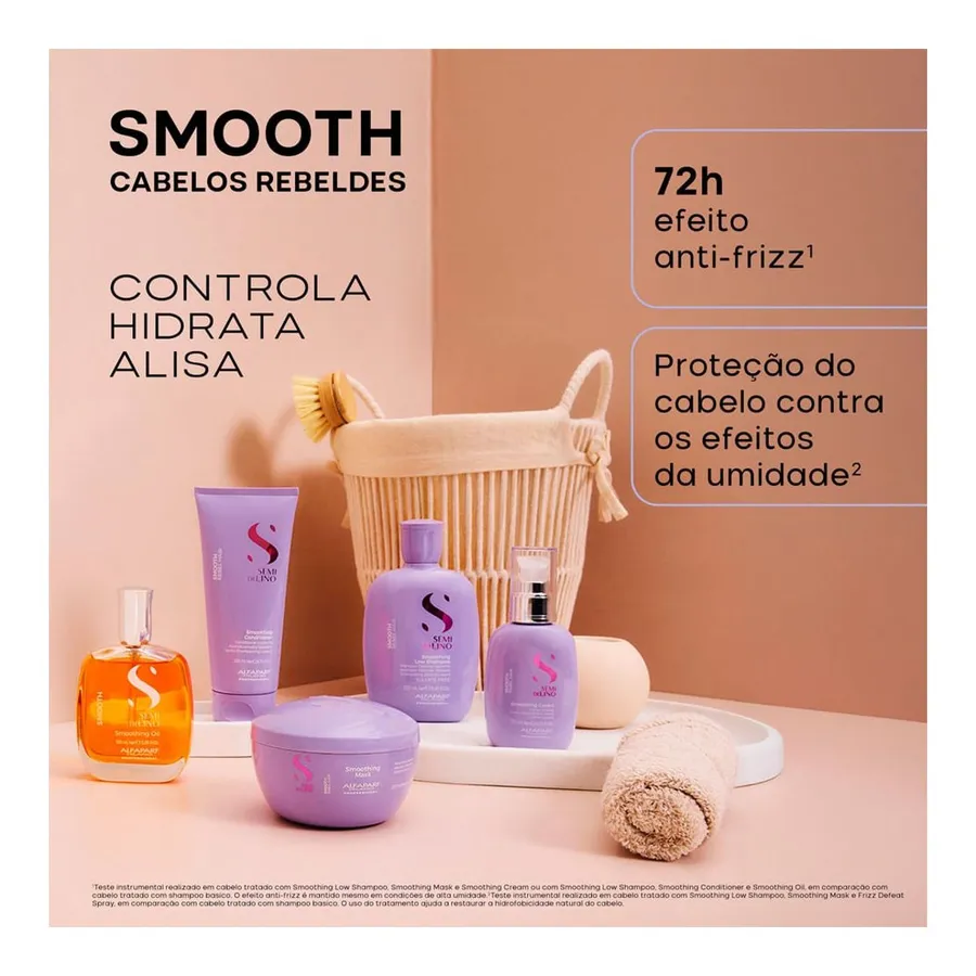 Shampoo Alfaparf Milano Professional Semi Di Lino Smooth Smoothing Low 1000ml — foto 3