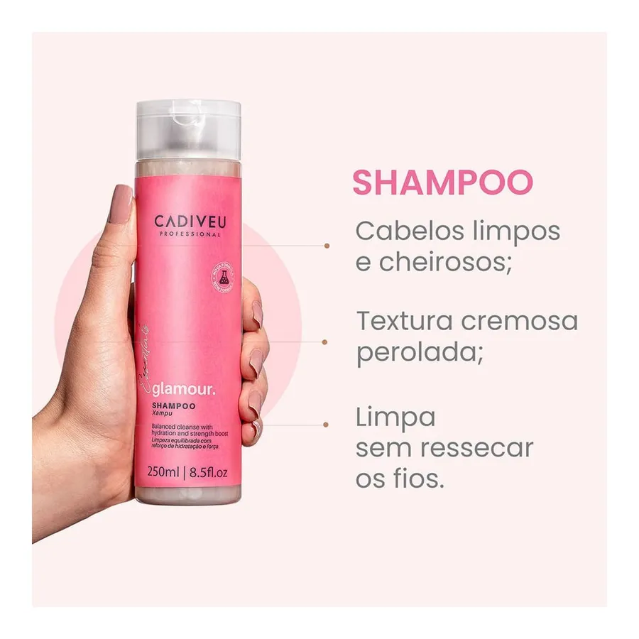 Cadiveu Professional Shampoo Cadiveu Essentials Glamour 250ml — foto 2