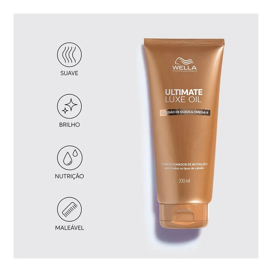 Condicionador Wella Professionals Ultimate Luxe Oil 1000ml — foto 3