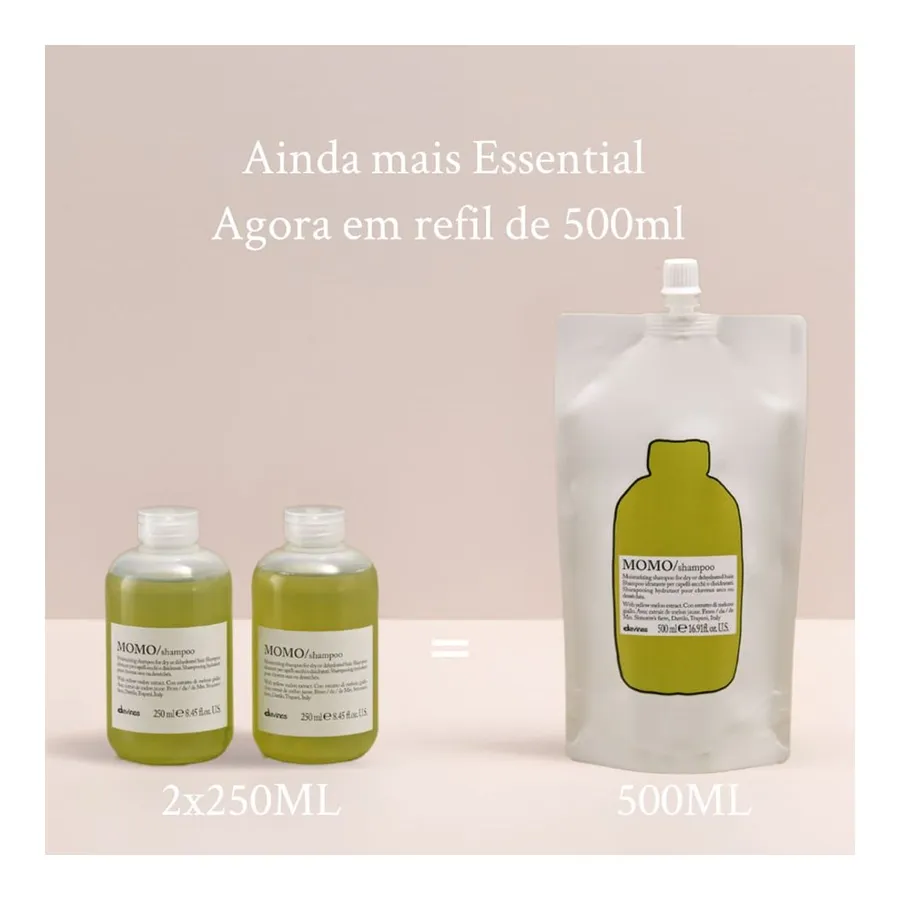 Shampoo Davines Essential Haircare Momo Refil 500ml — foto 3