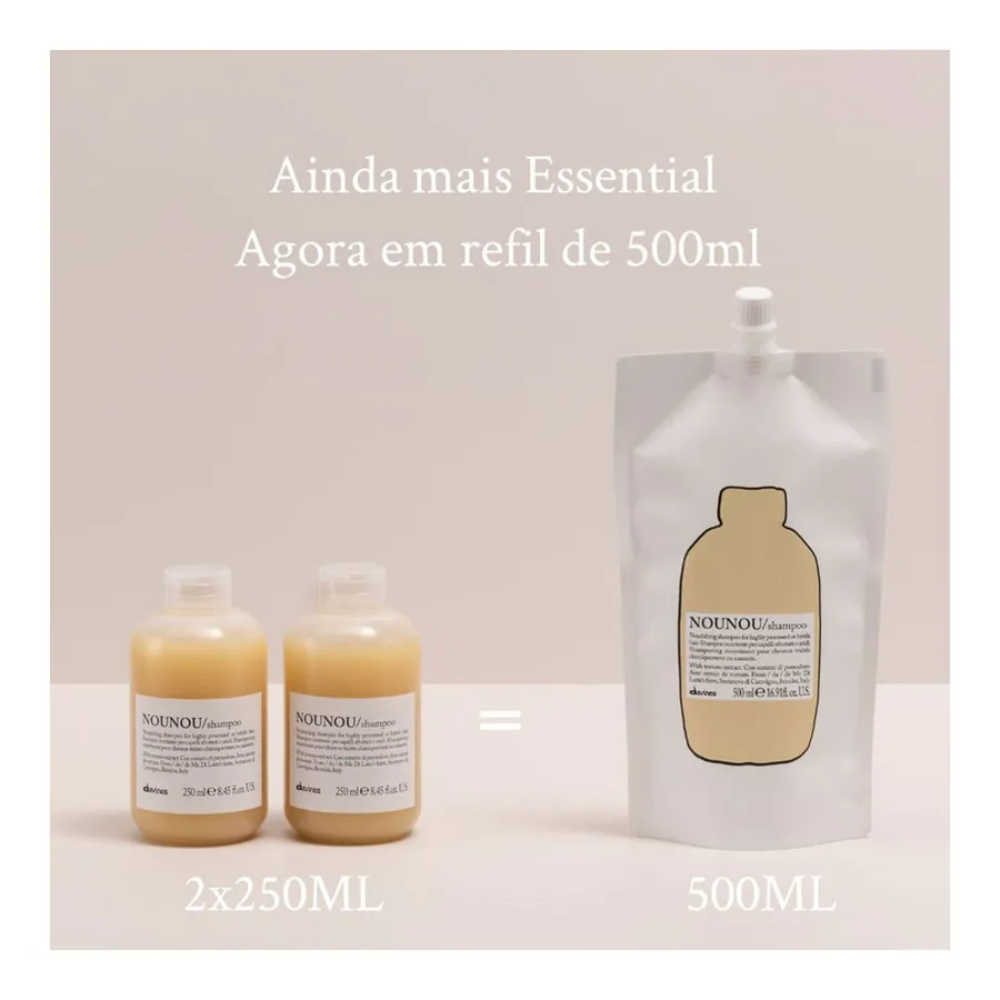 Shampoo Davines Essential Haircare Nounou Refil 500ml — foto 3