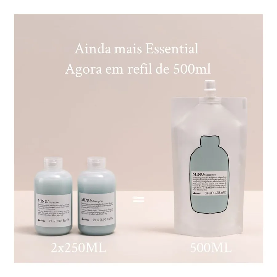 Shampoo Davines Essential Haircare Minu Refil 500ml — foto 3