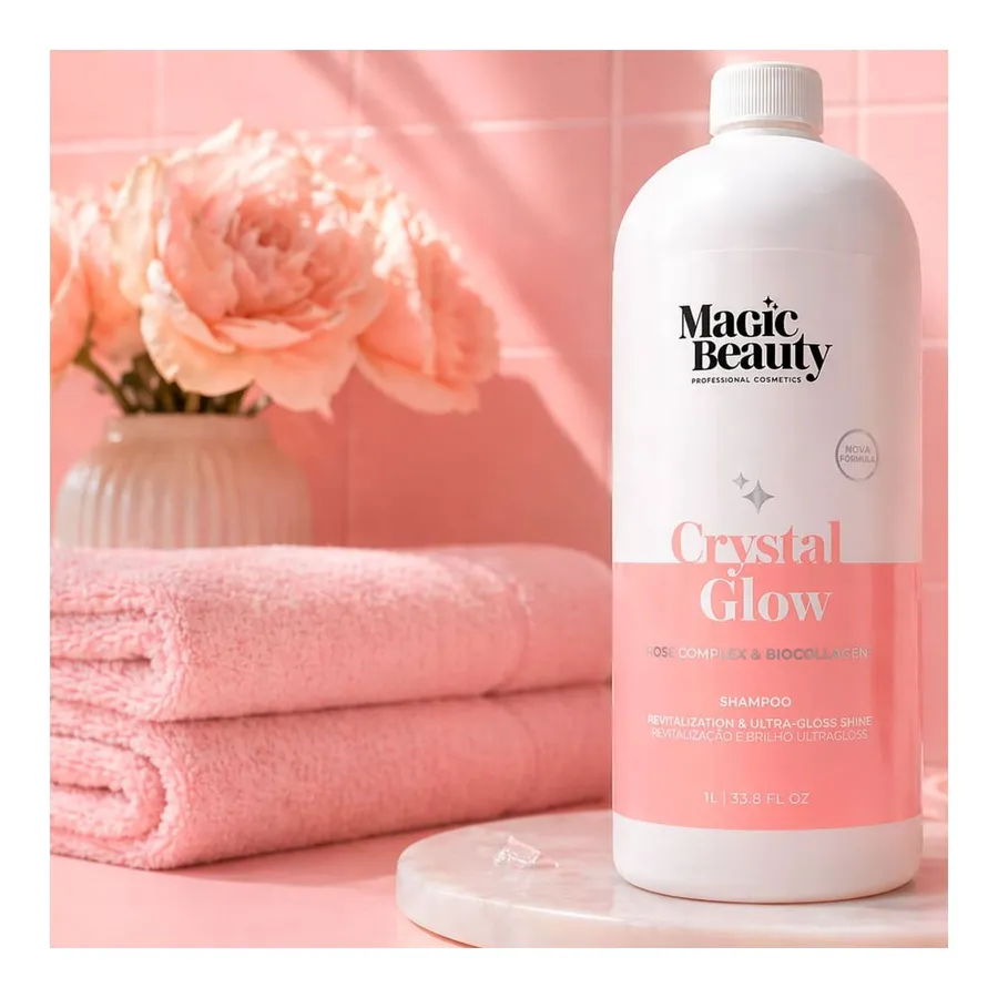 Shampoo Magic Beauty Crystal Glow Collagen 1000ml — foto 3
