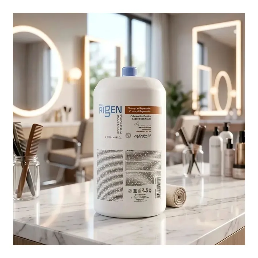 Shampoo Alfaparf Milano Professional Real Rigen Repair 3000ml — foto 3