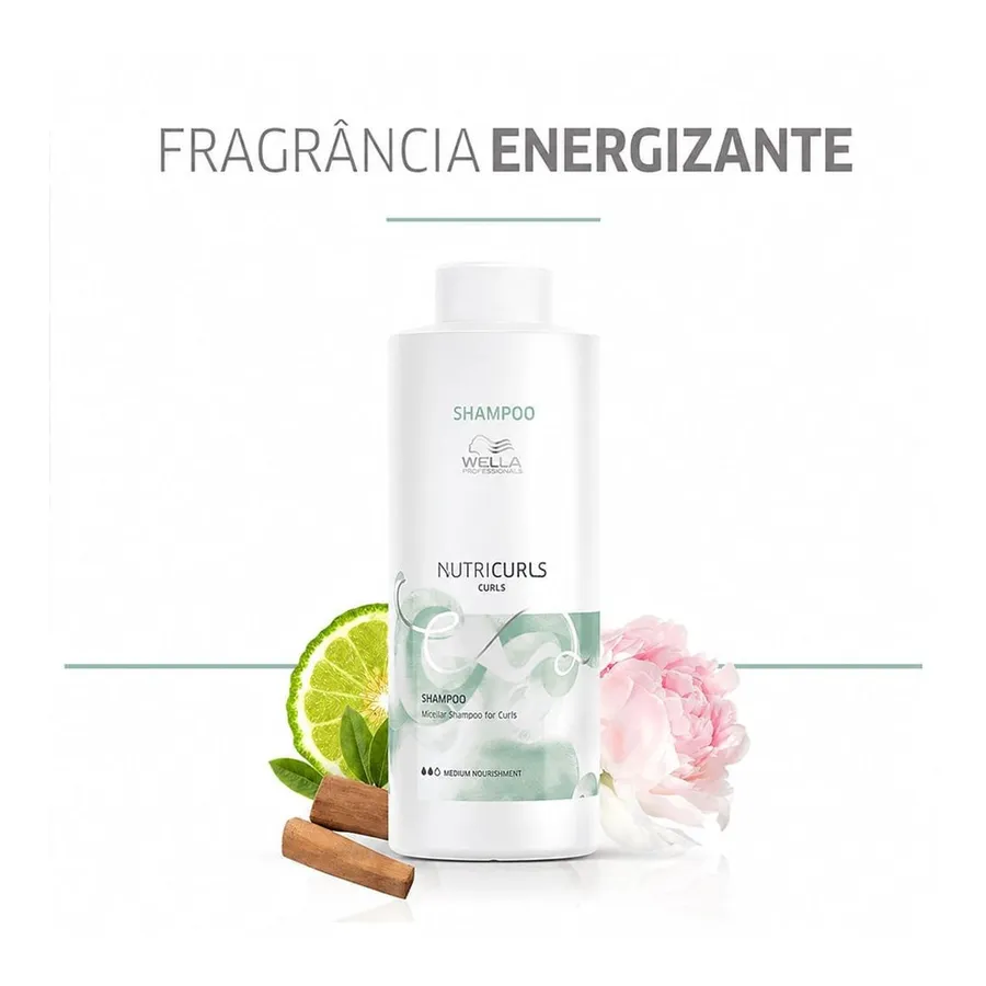 Wella Professionals Wella Shampoo Capilar Nutricurls Embalagem Cabelos Cacheados / Ondulados 1L — foto 3